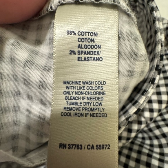 Rafaella Capri Checker black/white with stretch Size 10 - Picture 6 of 7